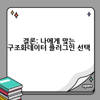 결론: 나에게 맞는 구조화데이터 플러그인 선택