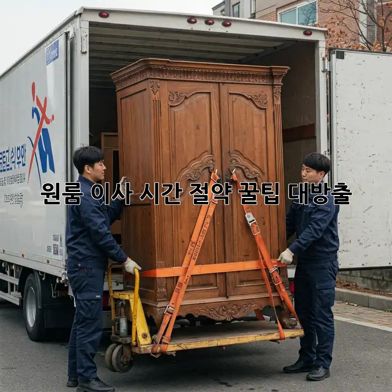 원룸 이사? 시간 절약 꿀팁 대방출!