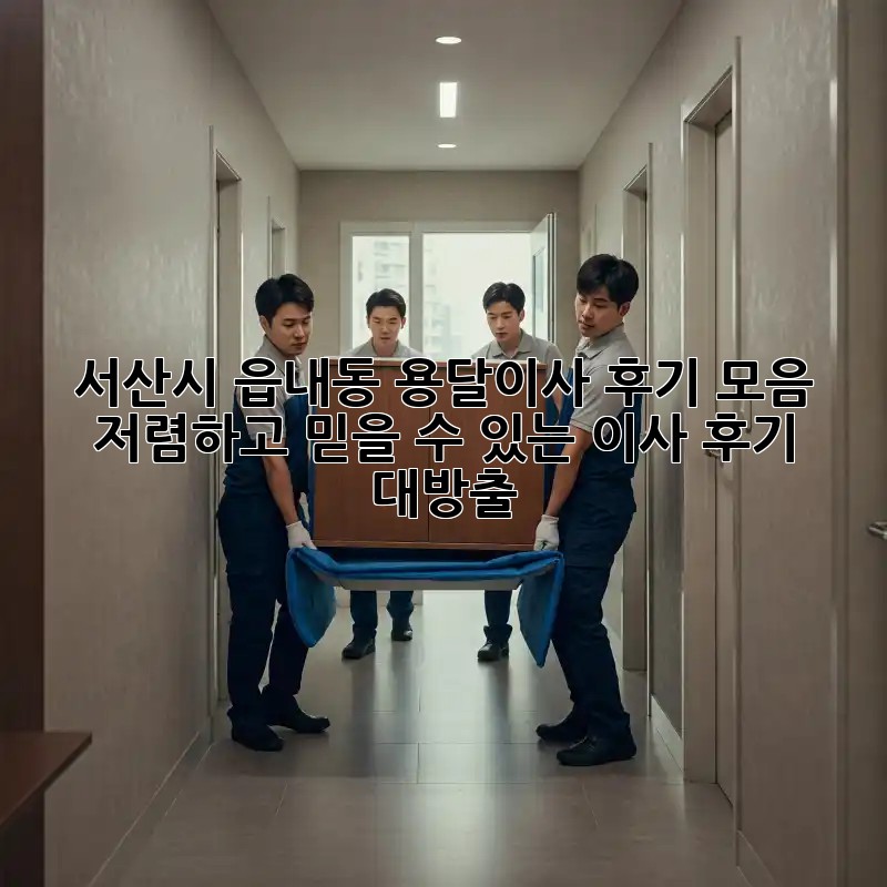 서산시 읍내동 용달이사 후기 모음: 저렴하고 믿을 수 있는 이사 후기 대방출! 🎉