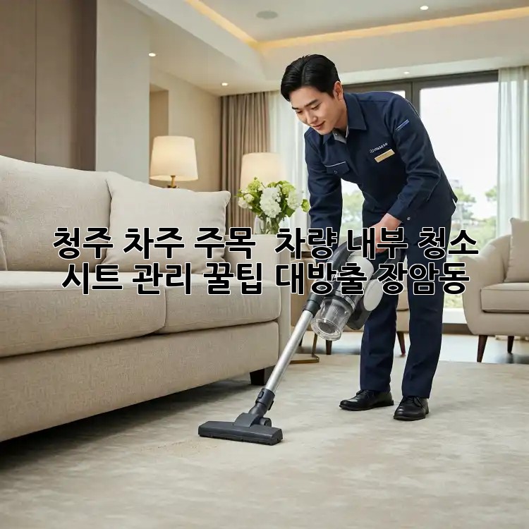 청주 차주 주목! ✨ 차량 내부 청소, 시트 관리 꿀팁 대방출! (장암동)