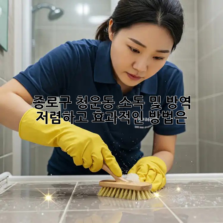 종로구 청운동 소독 및 방역: 저렴하고 효과적인 방법은?