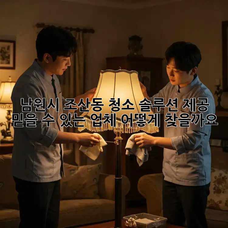 남원시 조산동 청소 솔루션 제공: 믿을 수 있는 업체, 어떻게 찾을까요?