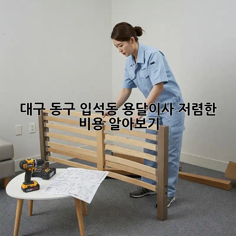 대구 동구 입석동 용달이사 저렴한 비용 알아보기