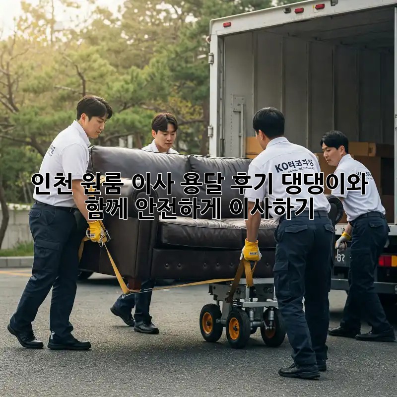 인천 원룸 이사 용달 후기: 댕댕이와 함께 안전하게 이사하기!