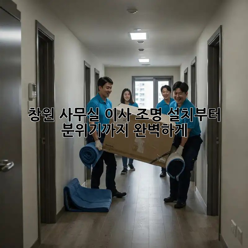 창원 사무실 이사? 조명 설치부터 분위기까지 완벽하게!