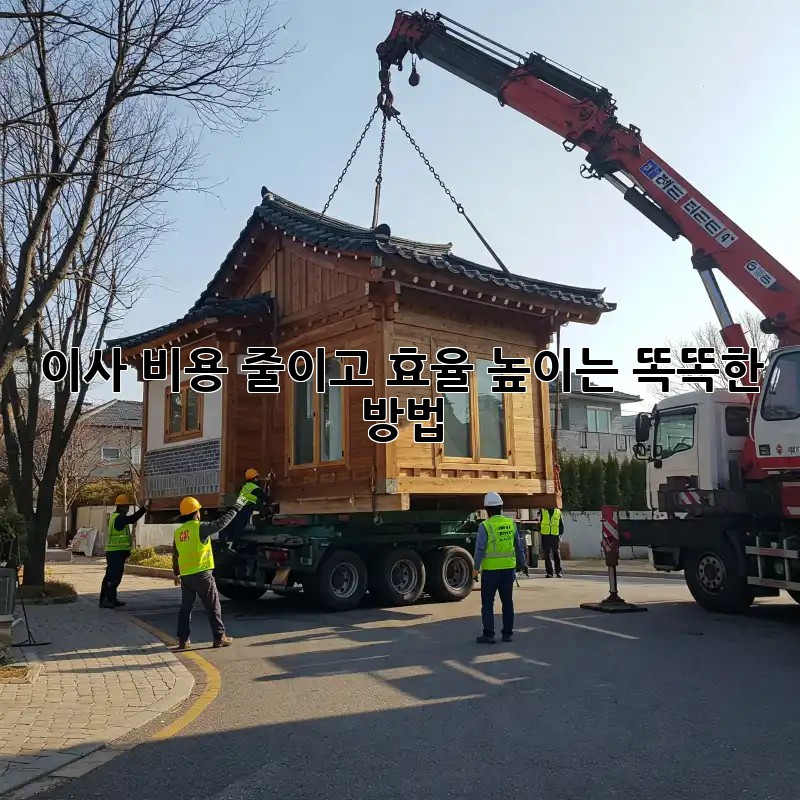이사 비용 줄이고 효율 높이는 똑똑한 방법!