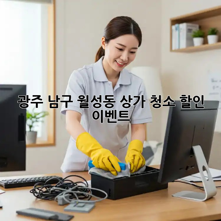광주 남구 월성동 상가 청소 할인 이벤트!