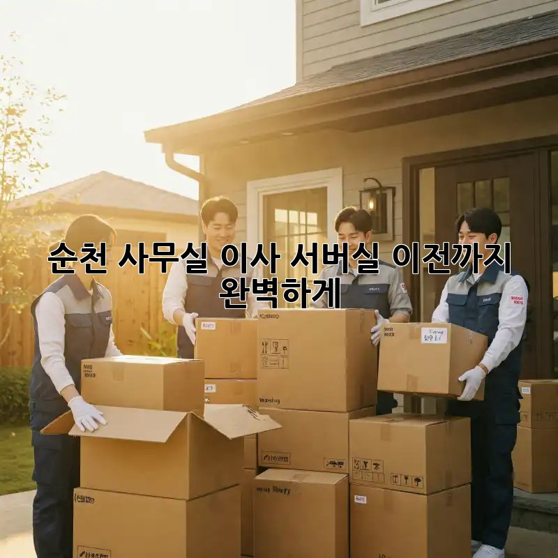 순천 사무실 이사? 서버실 이전까지 완벽하게!