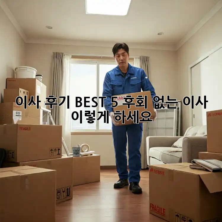 이사 후기 BEST 5: 후회 없는 이사, 이렇게 하세요!