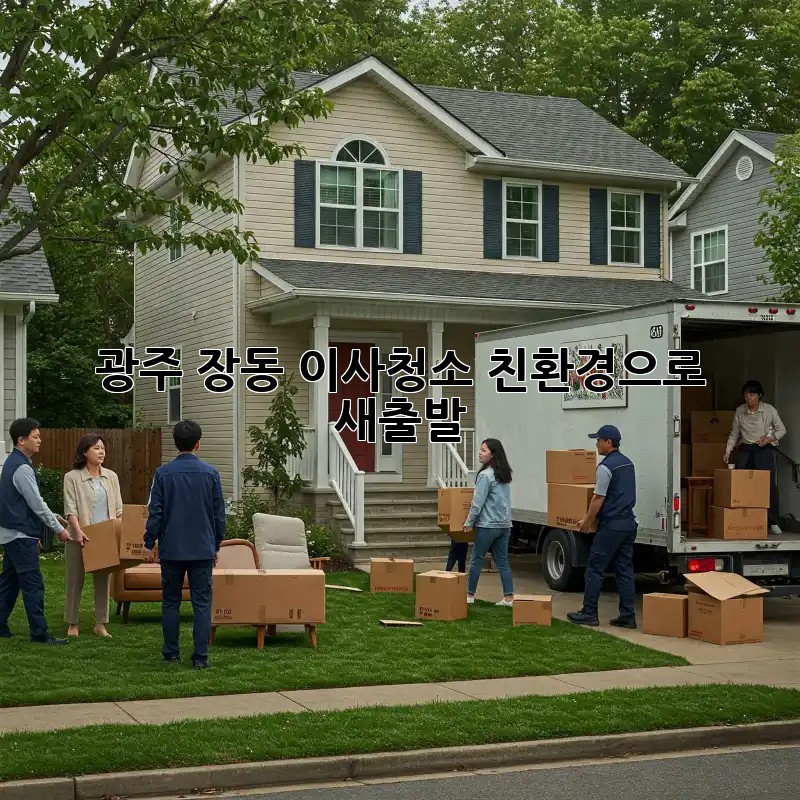 광주 장동 이사청소, 친환경으로 새출발!