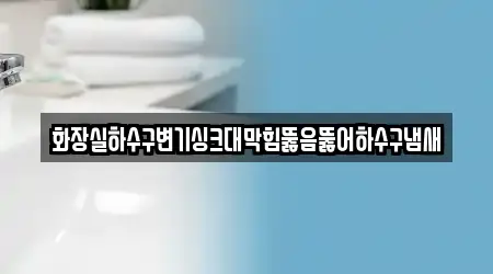 화장실하수구변기싱크대막힘뚫음뚫어하수구냄새