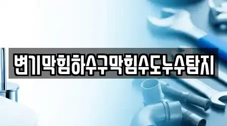변기막힘하수구막힘수도누수탐지