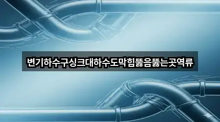 변기하수구싱크대하수도막힘뚫음뚫는곳역류
