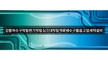 강릉하수구막힘변기막힘싱크대막힘역류배수구뚫음고압세척설비