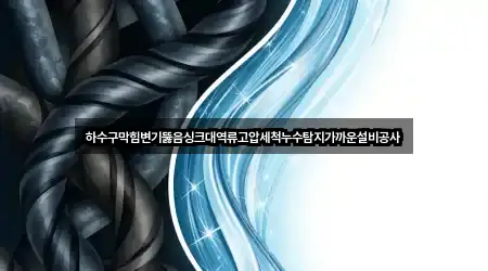 하수구막힘변기뚫음싱크대역류고압세척누수탐지가까운설비공사