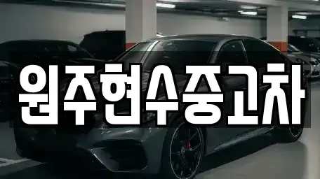 강원 원주시 중고차매매 전문 원주현수중고차