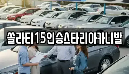 강원 원주시 학성동 렌트카 전문 쏠라티15인승스타리아카니발
