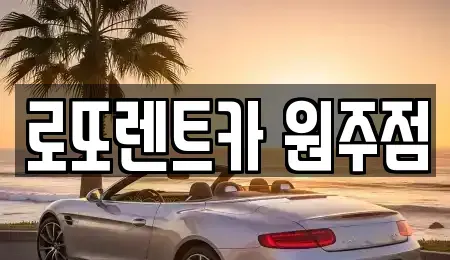 강원 원주시 학성동 장기렌트카 전문 로또렌트카 원주점