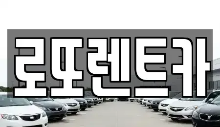 강원 원주시 학성동 장기렌트카 전문 로또렌트카
