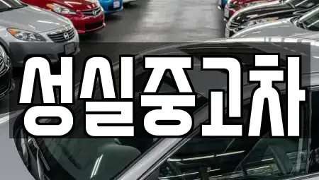 강원 태백시 장성동 중고차매매 전문 성실중고차