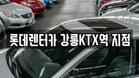 강원특별자치도 강릉시 포남동 렌트카 전문 롯데렌터카 강릉KTX역 지점