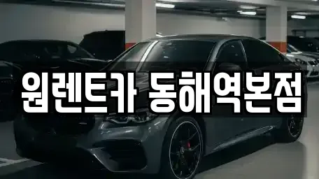강원특별자치도 동해시 렌트카 전문 원렌트카 동해역본점