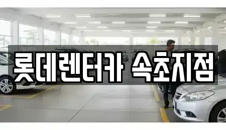 강원특별자치도 속초시 대포동 장기렌트카 전문 롯데렌터카 속초지점