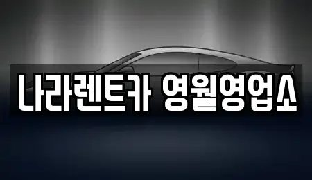 강원특별자치도 영월군 렌트카 전문 나라렌트카 영월영업소