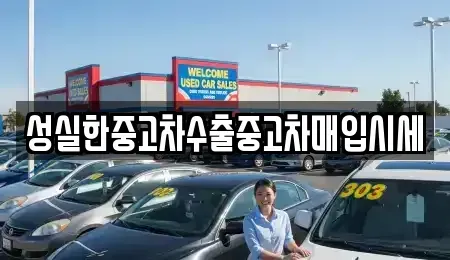 강원특별자치도 원주시 중고차매입 전문 성실한중고차수출중고차매입시세