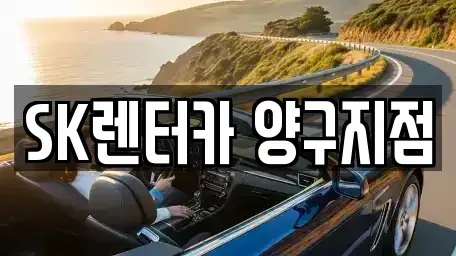 강원특별자치도 인제군 남면 장기렌트카 전문 SK렌터카 양구지점
