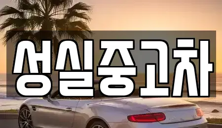 강원특별자치도 인제군 남면 중고차 전문 성실중고차