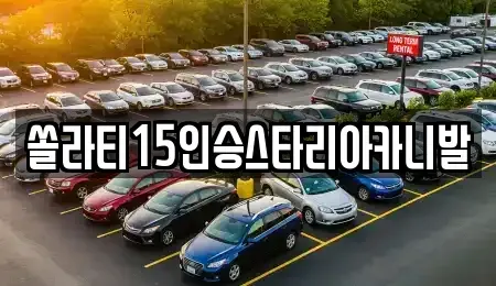 강원특별자치도 춘천시 소양로1가 렌트카 전문 쏠라티15인승스타리아카니발