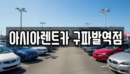 경기 고양시 덕양구 동산동 단기렌트카 전문 아시아렌트카 구파발역점