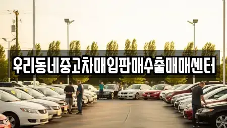 경기 고양시 일산동구 설문동 중고차매입 전문 우리동네중고차매입판매수출매매센터