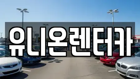 경기 고양시 일산동구 풍동 렌트카 전문 유니온렌터카