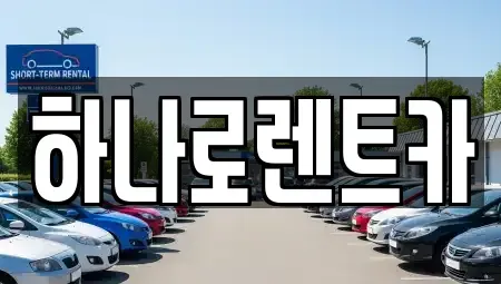 경기 김포시 풍무동 렌트카 전문 하나로렌트카