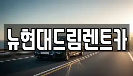 경기 성남시 수정구 금토동 렌트카 전문 뉴현대드림렌트카