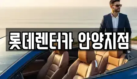 경기 안양시 동안구 렌트카 전문 롯데렌터카 안양지점