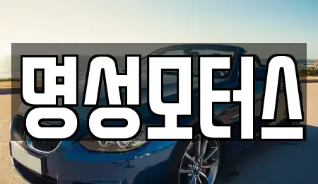 경기 양주시 봉양동 중고차매매 전문 명성모터스