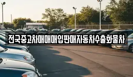 경기 오산시 서랑동 중고차매입 전문 전국중고차매매매입판매자동차수출화물차