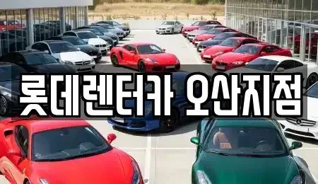 경기 오산시 오산동 렌트카 전문 롯데렌터카 오산지점