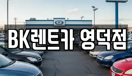 경기 용인시 기흥구 영덕동 렌트카 전문 BK렌트카 영덕점