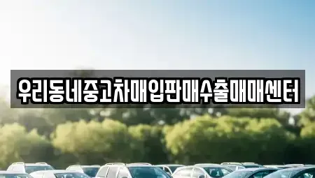경기 이천시 송정동 중고차매입 전문 우리동네중고차매입판매수출매매센터