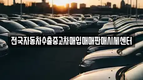 경기 파주시 교하동 중고차매입 전문 전국자동차수출중고차매입매매판매시세센터