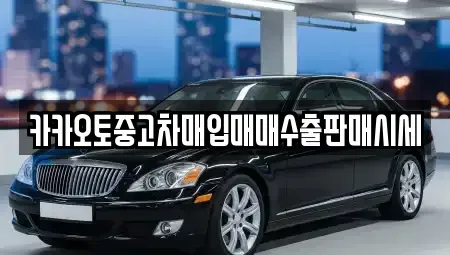 경기 파주시 연다산동 중고차매입 전문 카카오토중고차매입매매수출판매시세