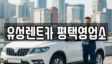 경기 평택시 동삭동 렌트카 전문 유성렌트카 평택영업소