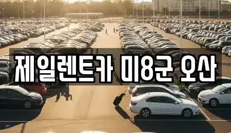 경기 평택시 지산동 렌트카 전문 제일렌트카 미8군 오산