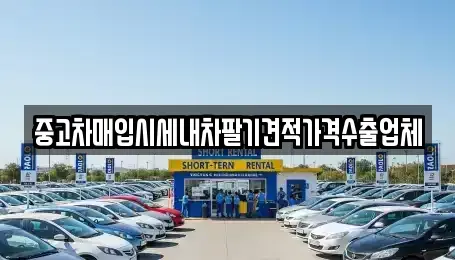 경기 평택시 지산동 중고차매입 전문 중고차매입시세내차팔기견적가격수출업체