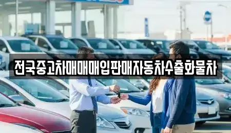 경기도 고양시 일산서구 구산동 중고차매매 전문 전국중고차매매매입판매자동차수출화물차