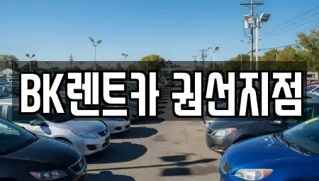 경기도 수원시 권선구 권선동 렌트카 전문 BK렌트카 권선지점